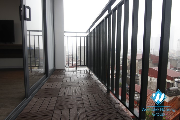 A modern serviced apartment with beautiful city view for rent in Ba Dinh District 